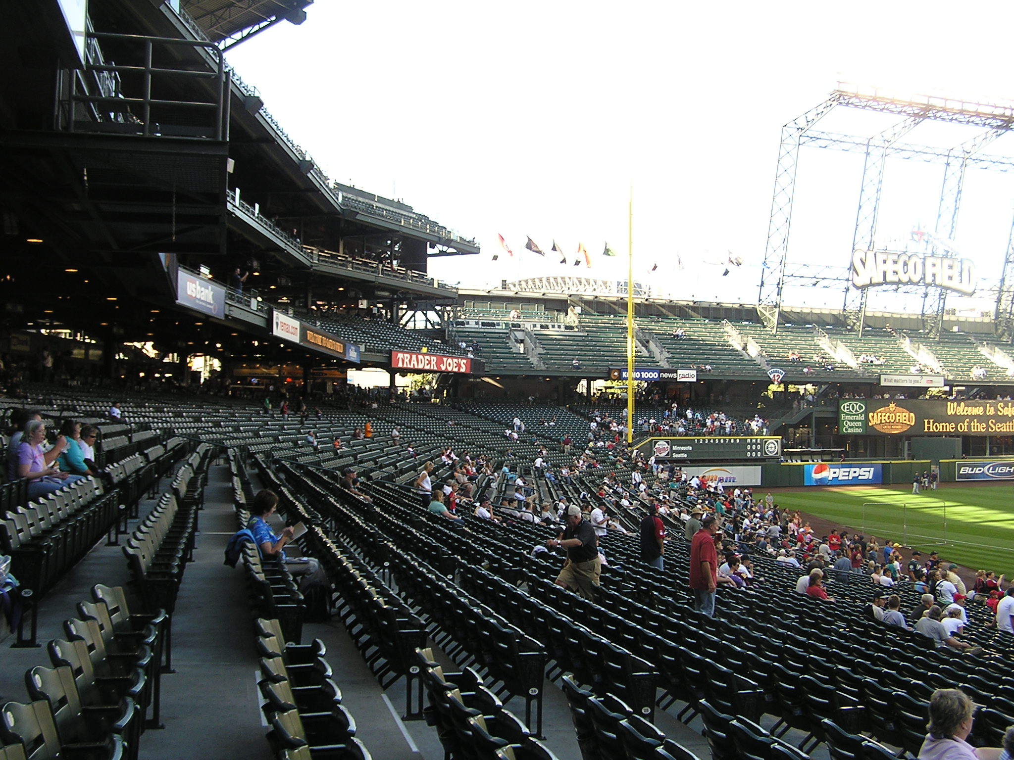 Standing around the Dugouts - Safeco Field