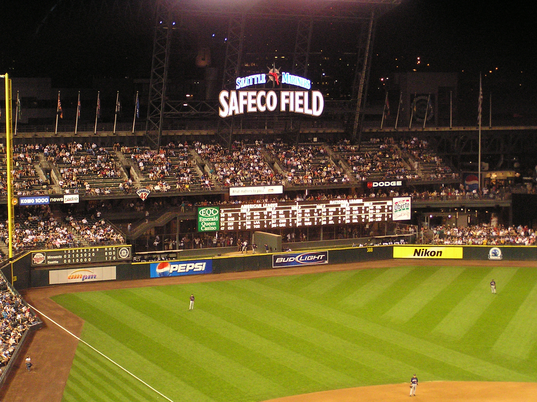 Out of town Board - Safeco Field