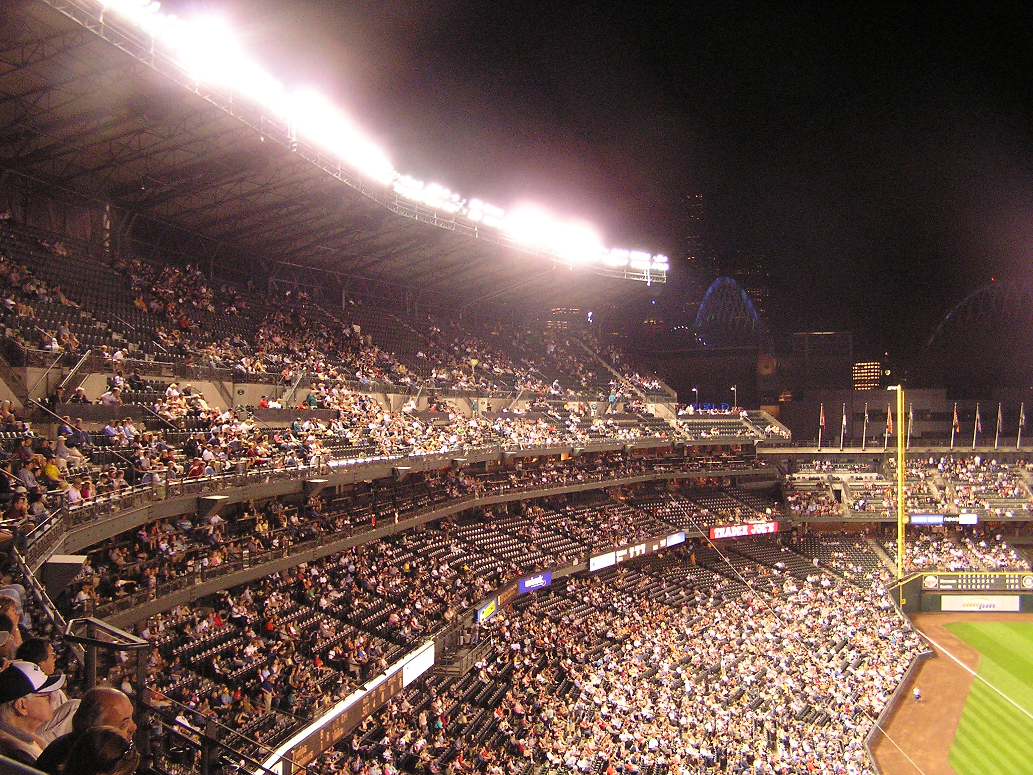 The upper deck with the Seahawk Stad in the bkgrd