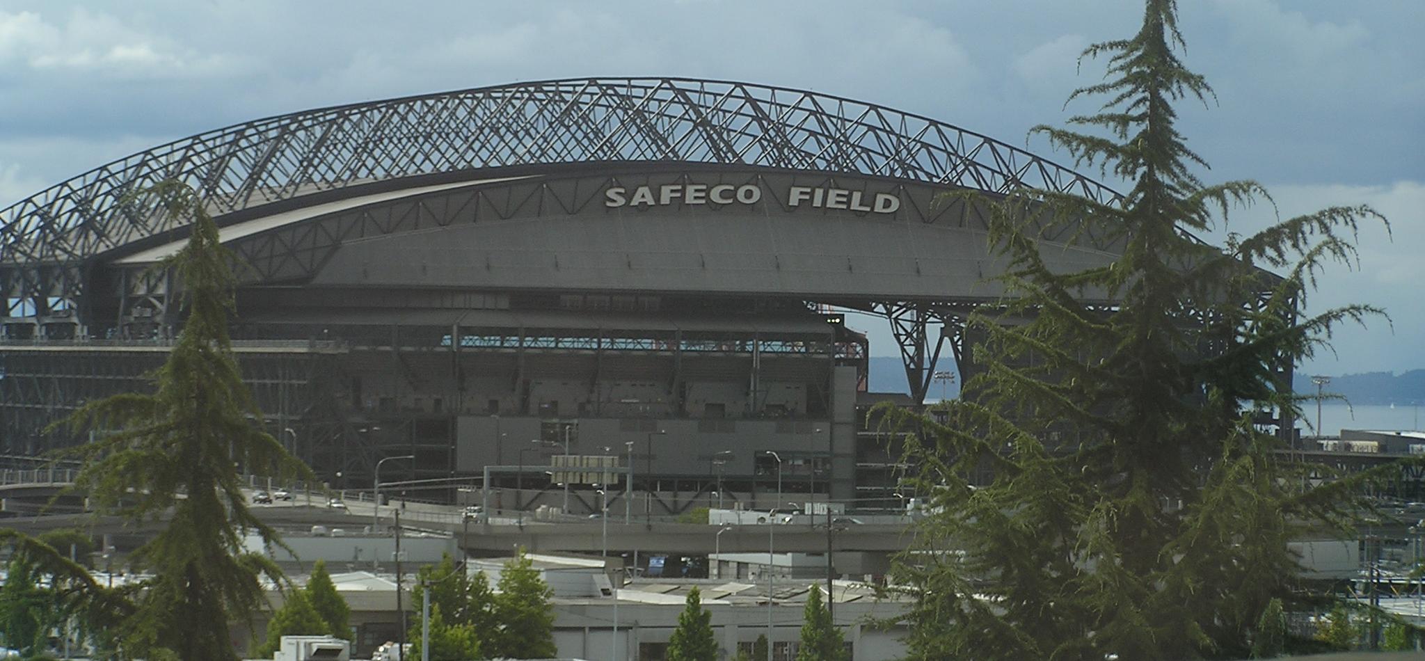 A view of Safeco from I-90