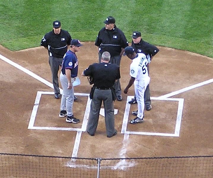 Exchanging the Line Ups - Safeco Field, Seattle